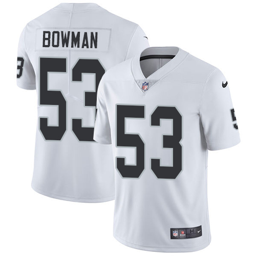 Nike Raiders #53 NaVorro Bowman White Youth Stitched NFL Vapor Untouchable Limited Jersey - Click Image to Close